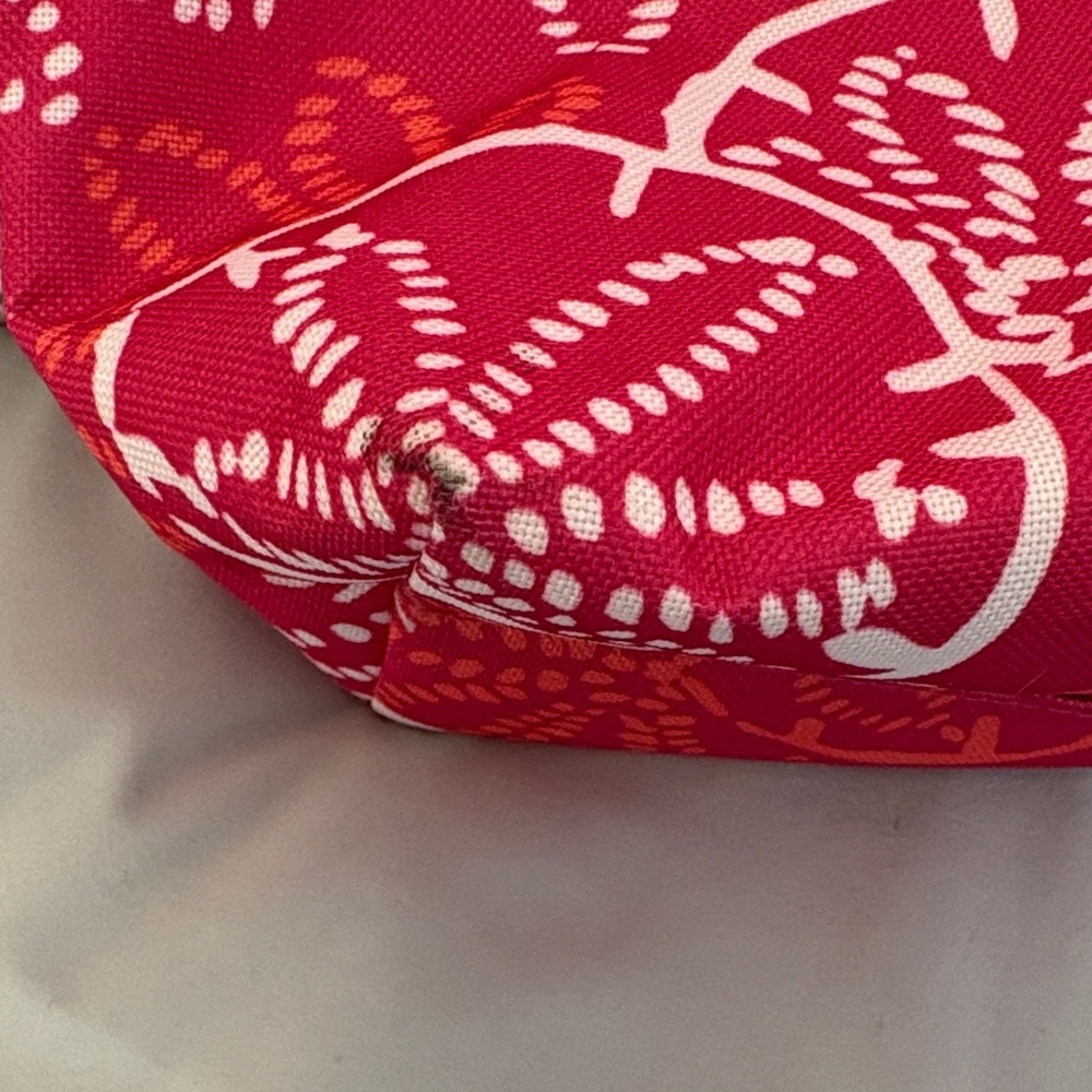 Lily Pulitzer Sand Dollar  Pink, White & Orange Tote Bag - Picture 7 of 8
